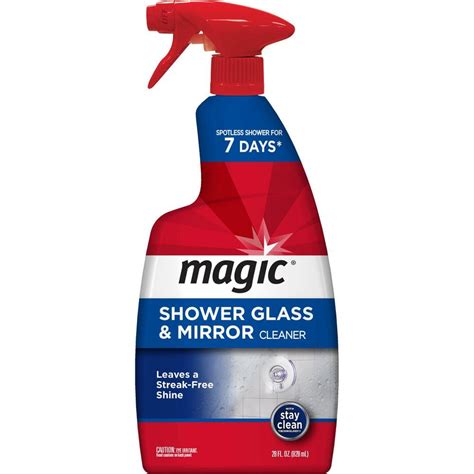 Magic shower glass cleaner